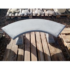 Curved Cut Stone Bench